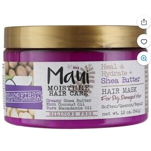 Maui Moisture Shea Butter Hair Mask for Damaged Hair w/ Coconut & Macadamia Oil